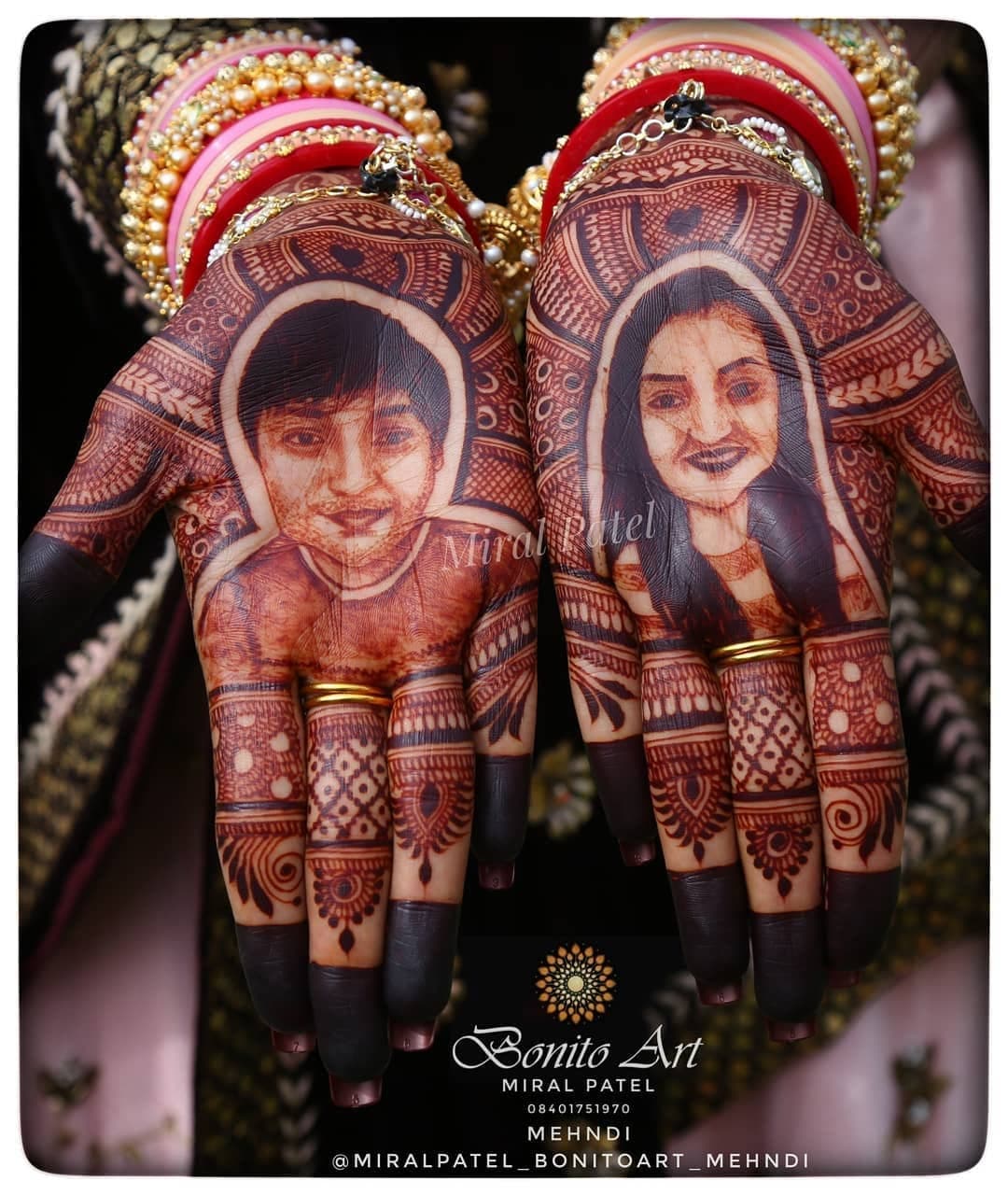 Mehndi work by Miral Patel